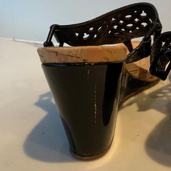Coach patent leather cork wedges - Picture 5 of 8